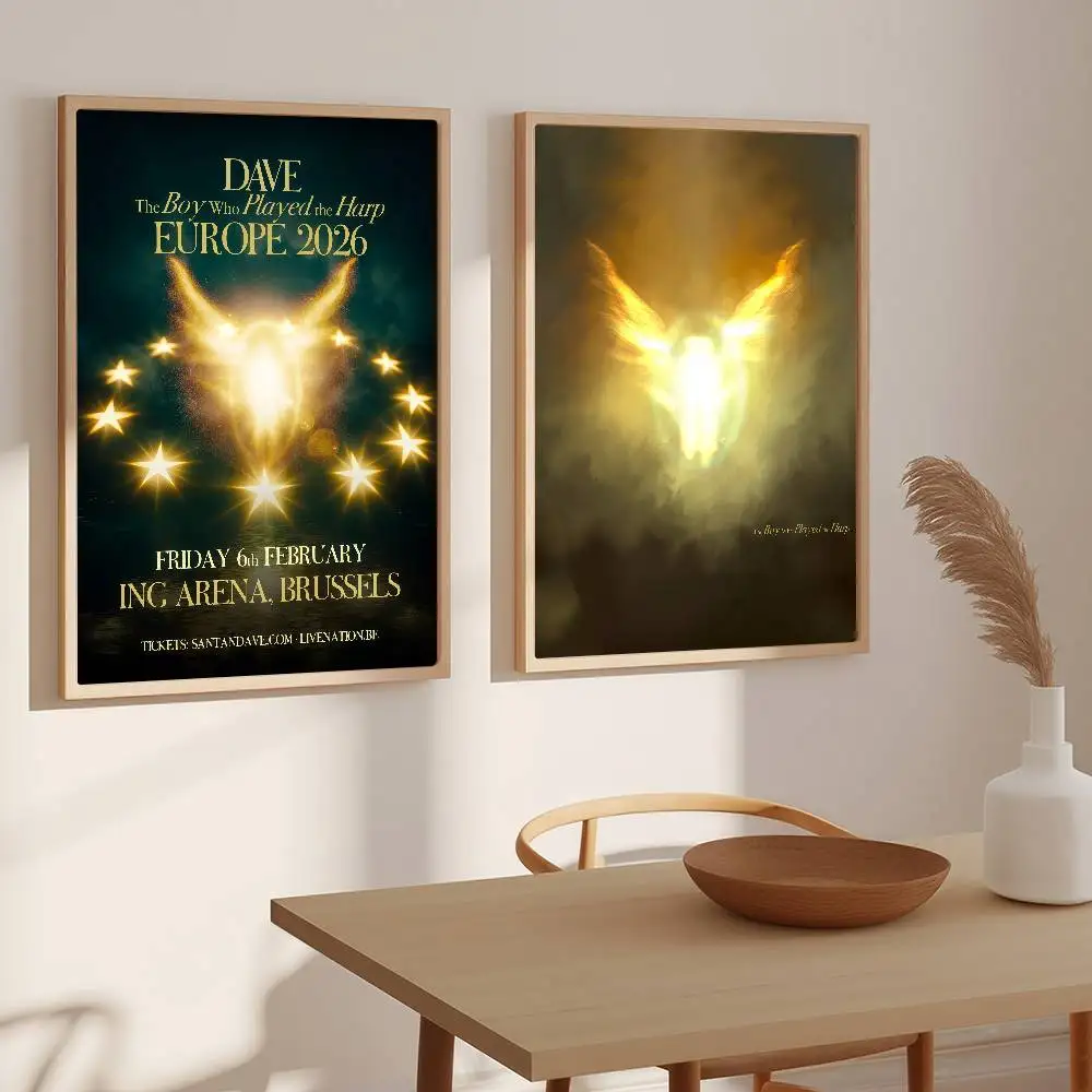 البوب الهيب هوب مغني الراب سانتان دي ديف ألبوم الموسيقى المشارك مناسبة للمنزل غرفة المعيشة غرفة نوم مكتب بار الجدار لاصقة تزيين