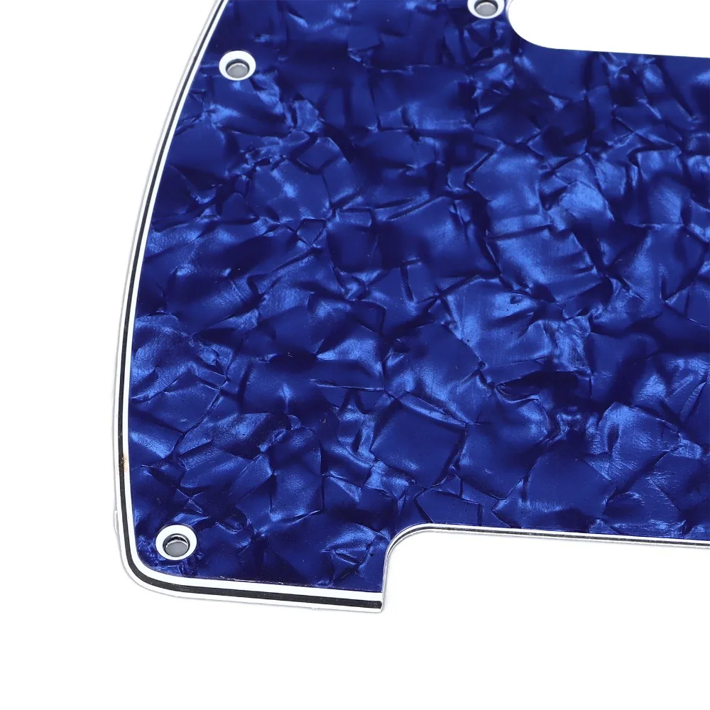 PVC Material Guitar Pickguard Pickup Mounting Screw Holes Blue Pearl Color Electric Guitar Scratch Plate Pickguard