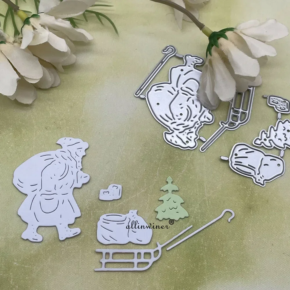 

Металлические вырубные штампы «Сани Санта-Клауса» для скрапбукинга, альбомов и изготовления открыток своими руками