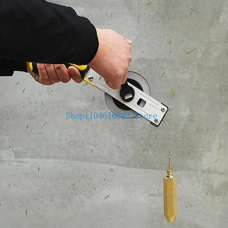 652F Handheld Carbon Steel Explosion-Proof Oil for Tank Gauging Tapes Oil Gauging Tape with Brass Plumb Durable Tool