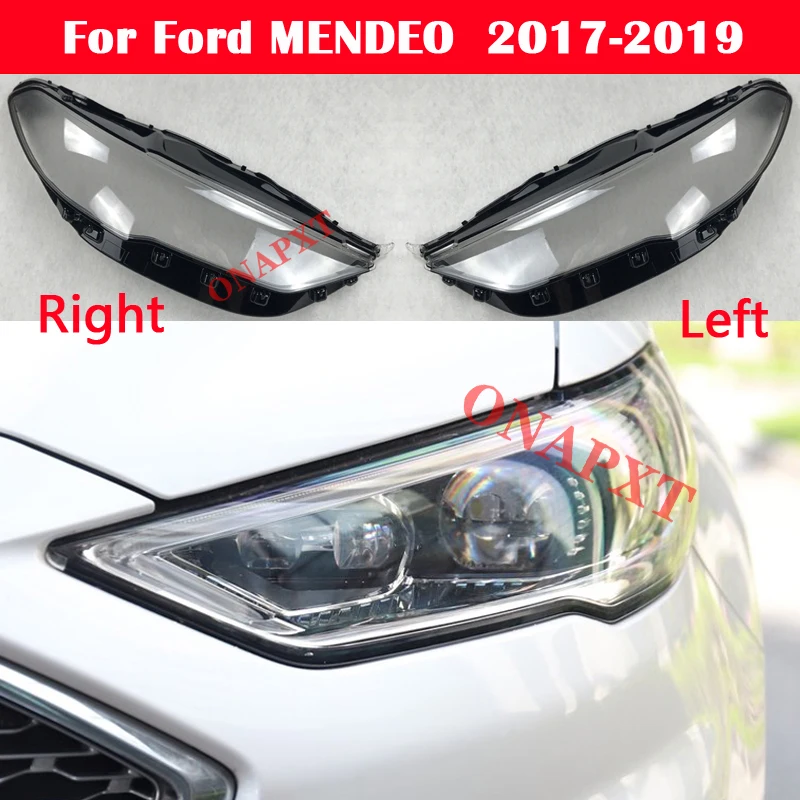 

Auto Head Light Caps For Ford MONDEO Fusion 2017-2019 Car Front Headlight CoverLampshade Shell Headlamp Lamp Lens Glass Case