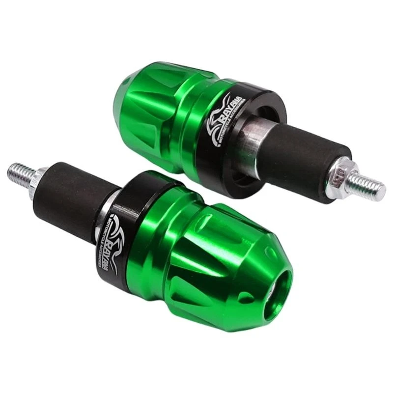 02de 1 زوج من الألمنيوم سبيكة دراجة نارية مقود نهاية مقود ، أغطية قبضة غير متوفرة للدراجة الترابية 7/8 "22 مم ، تسهيل التثبيت