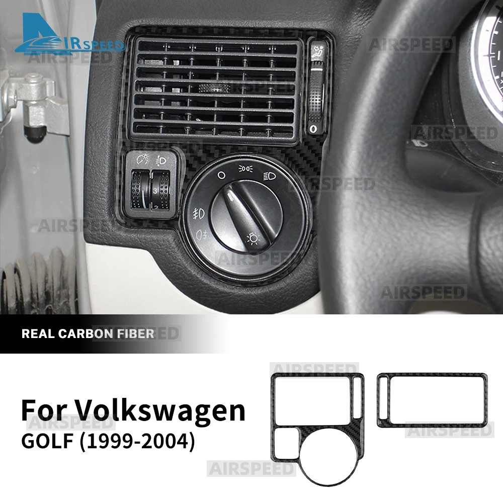 

Настоящая мягкая наклейка из углеродного волокна для VW Golf 4 Jetta Bora MK4 R32 GTI 1999 2000 2001 2002 2003 2004, панель переменного тока для автомобильных фар