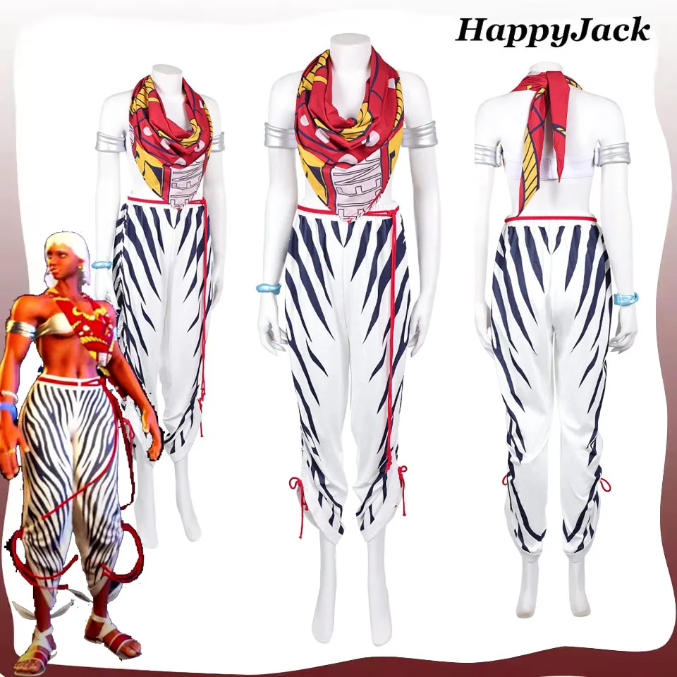

Elena Cosplay Costume Women Fantasy SF Game Fighter Roleplay Disguise Clothing Outfits Female Halloween Carnival Party Suit