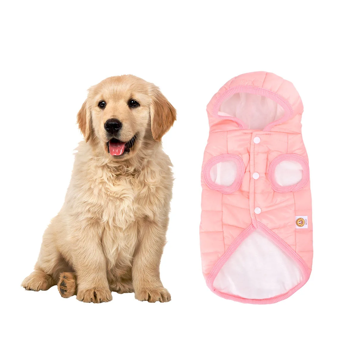 

Pet Winter Cotton Dog Hoodie Warm Thick Coat For Small Dogs Soft Vest Puppy Outdoor Wear Cute Cat Clothing