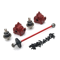 Upgrade Metal Center Drive Shaft Assembly Gearbox Differential Kit For WLtoys 1/14 144010 144001 144002 RC Car Parts
