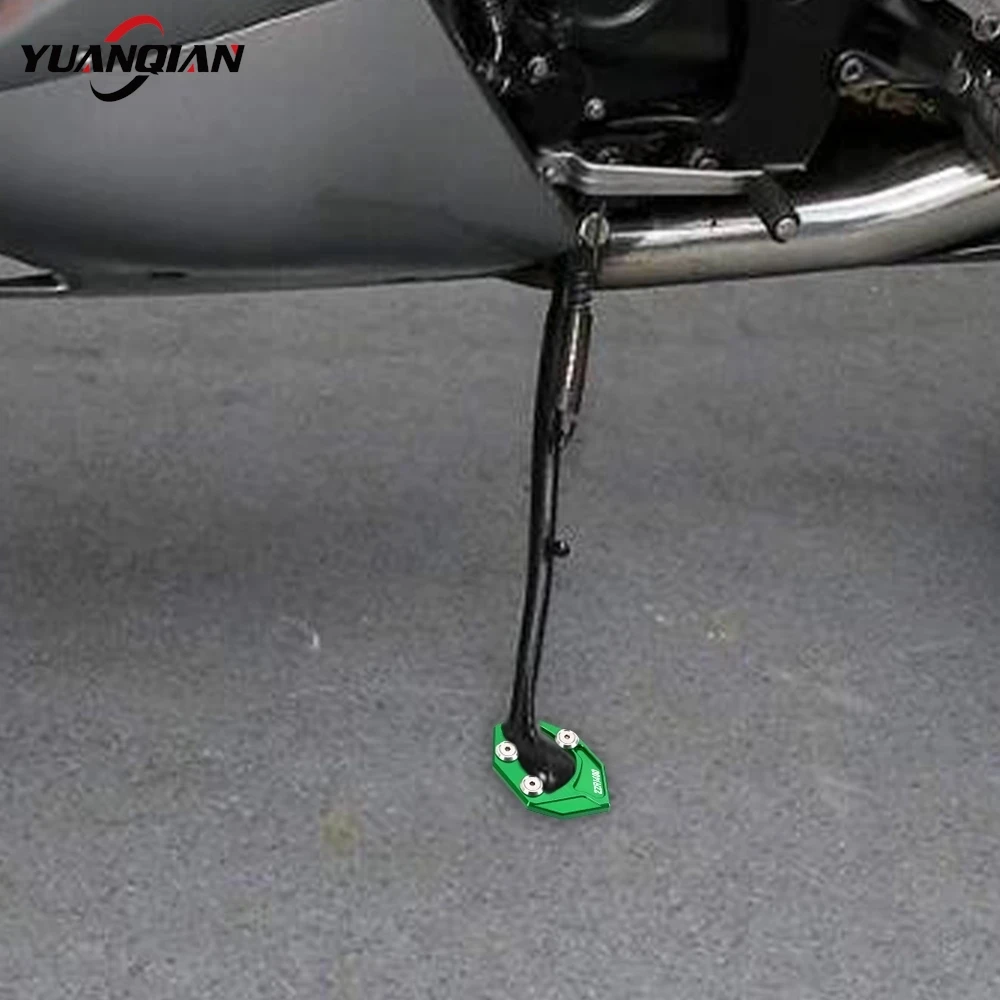 ZX14 ZZR 1400 GTR 1400 Motorcycle Kickstand Foot Pad Side Stand Enlarge Sidestand For KAWASAKI ZZR1400 GTR1400 ZX-14R 2006-2024