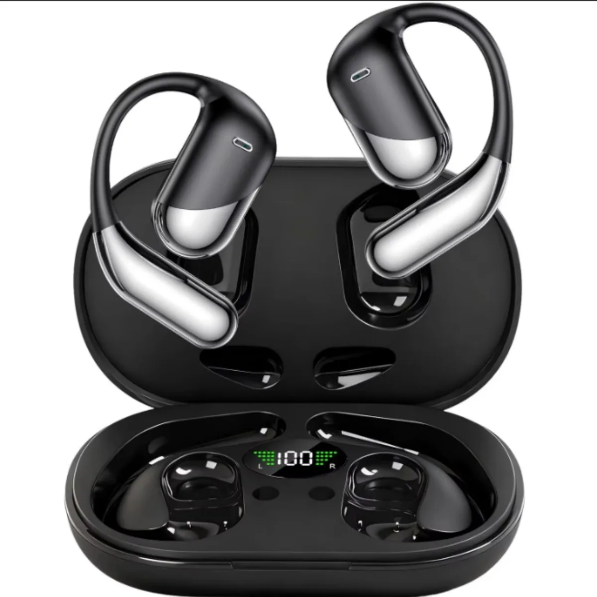 QCY NEW Languages AI Translation Earbuds,Bluetooth V6.1 Headphones Translator,Smart Touch Screen Real-Time Earphones Fit Work