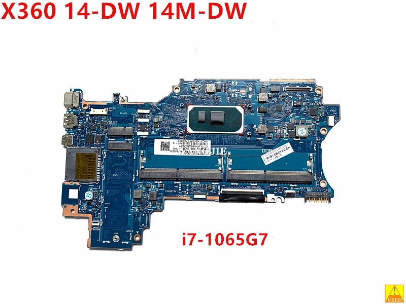 

100% Working For HP X360 14-DW 14M-DW Used Motherboard L96513-001 L96513-601 With i7-1065G7 CPU 6050A3156701-MB DDR4