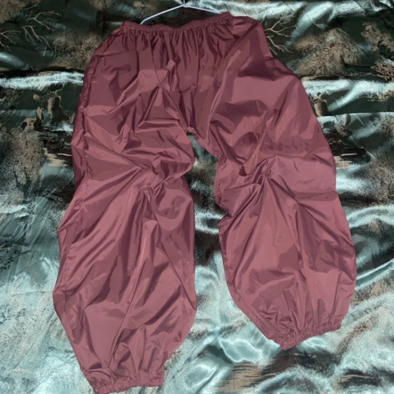 Heren Dames Dunne Onzichtbare Broek Lantaarnbroek Mesh Doorzichtige Sexy Zijdeachtige Pyjamabroek Glad Naakt Fit Casual Broek