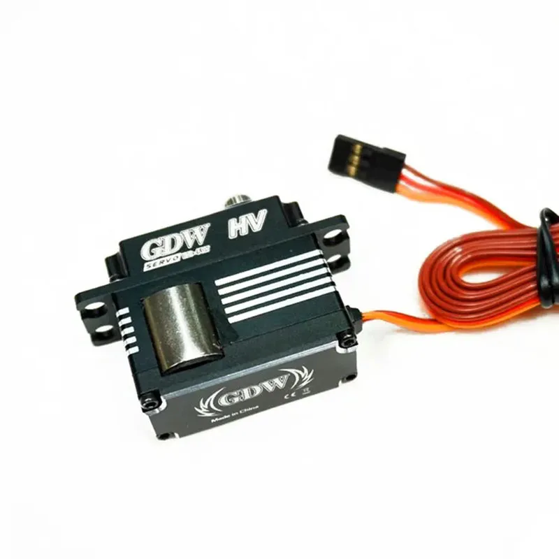 GDW RC Servo DS596MG DS590, engranaje de acero de carcasa de Metal medio, engranaje de dirección Digital sin núcleo para Robot Turbojet de ala fija 70E, 15kg