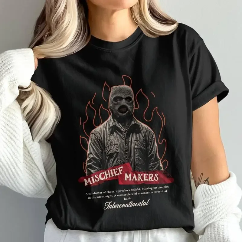 Mischief Makers T Shirt With Fire Design Unique Stylish Coo