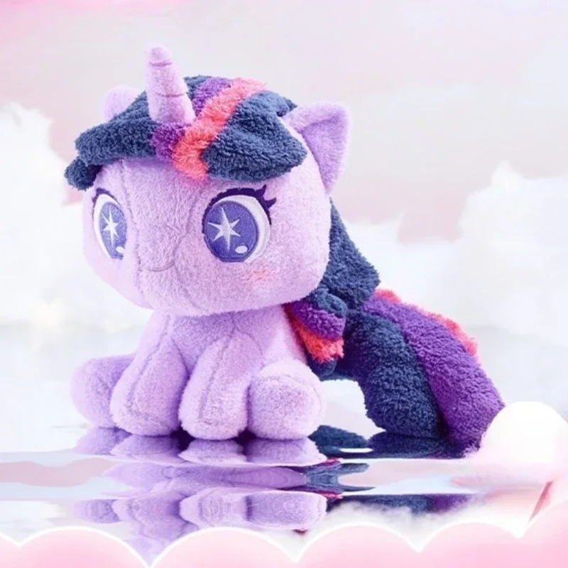 28cm Urocza Wersja Q My Little Pony Pluszowa Lalka Twilight Sparkle Pinkie Pie Poduszka do Siedzenia Dekoracja Sypialni Prezent Urodzinowy dla Dziewczynek