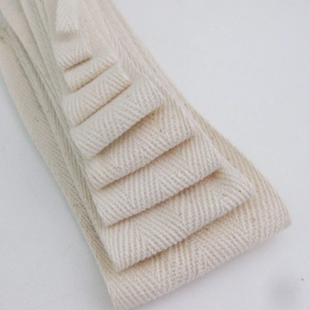 CRNNSK 3 Meters Herringbone Cotton Ribbons For Garment DIY Decoration Sewing Apparel Accessory