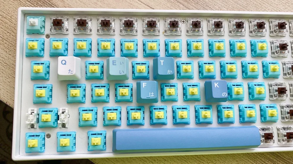 KTT Switch Sea Salt Lemon Switches Mechanical Keyboard 3pin Linear SMD MX Switchs Blue Light Tactile Custom Cherry for GK61