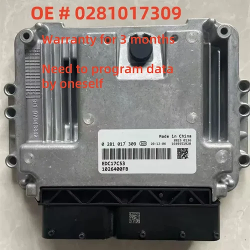 Imagen 1 del producto Unidad de Control electrónico ECU de placa de ordenador de motor diésel EDC17C53 de alta calidad 0281017309 para JAC HFC24A1-2C