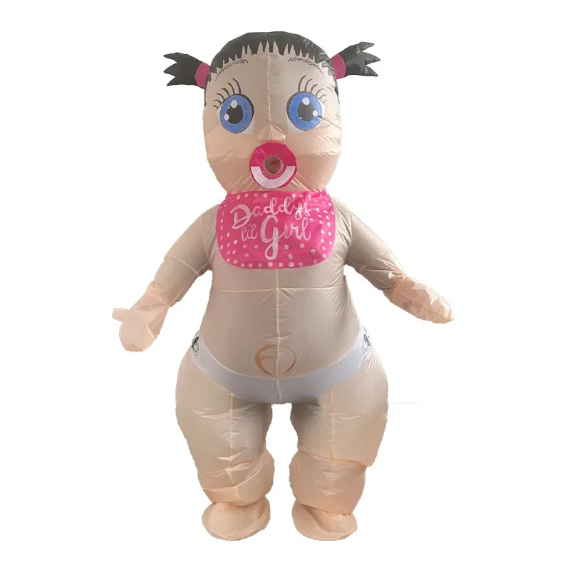 Disfraz inflable de muñeca gigante para bebé, traje de mascota inflado de cuerpo completo, divertido Purim, fiesta de Carnaval, accesorios de disfraz para Baby Shower