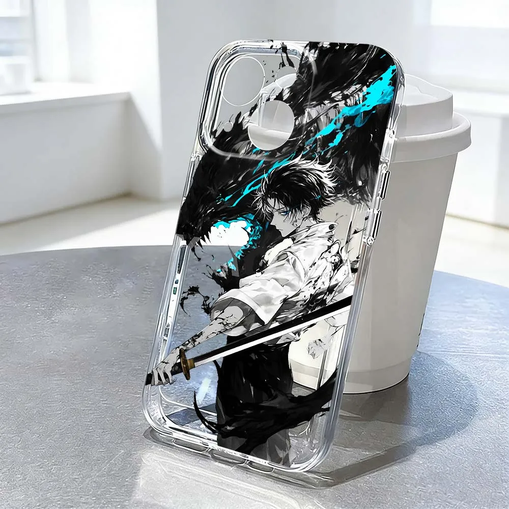 

Satoru Gojo Jujutsu Kaisen Art For Apple iPhone 17 Air 16e 16 15 14 13 12 11 Mini Pro Max Plus Transparent Soft Cover Phone Case