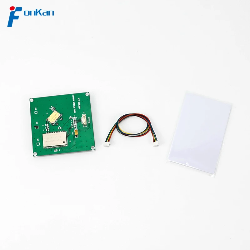 FONKAN ISO18000-6C UHF RFID 50*50MM Antenna Integrated Module with 2dbi antenna For Raspberry Pi TTL232 3.3V interface