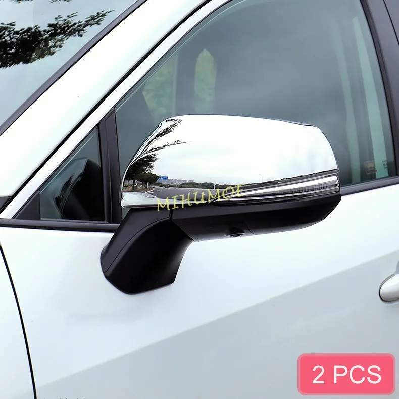 

ABS Chrome Exterior Car Side Rearview Mirror Cover Cap Overlay For 2019-2025 Toyota Highlander RAV4 Sienna Kluger Suzuki Across