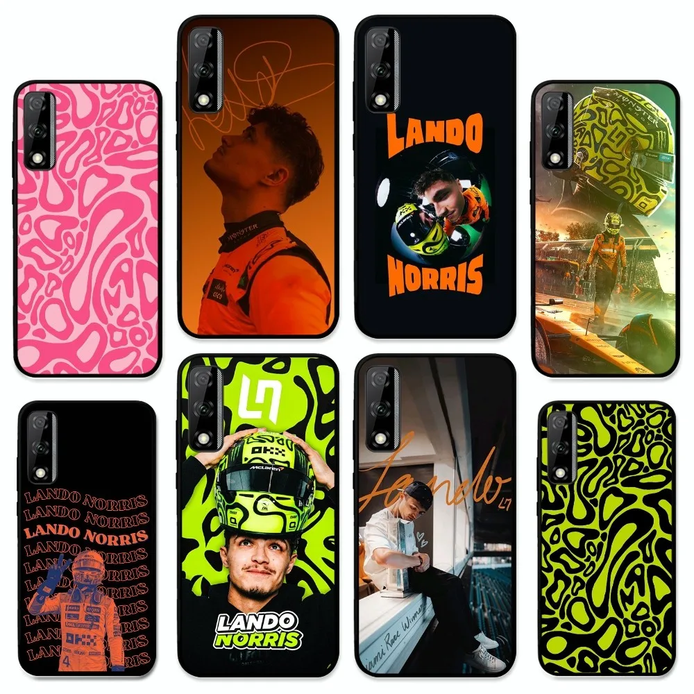 F1 Formula 1 L-Lando Norris Phone Case For Huawei Y9 6 7 5 Prime Enjoy 7s 7 8 Plus 7a 9e 9plus 8E Lite Psmart Shell