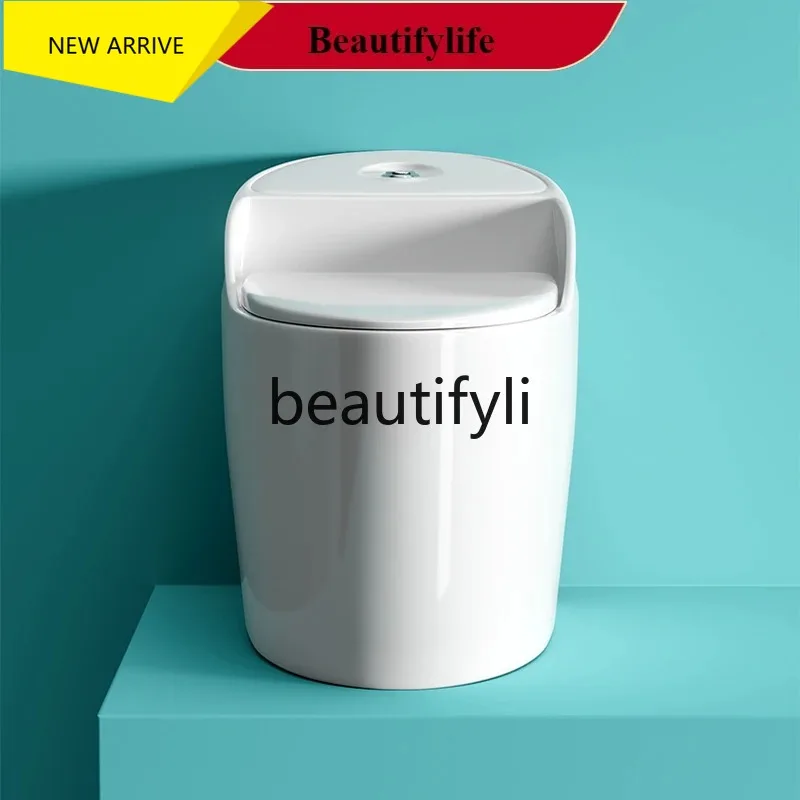 ab01  New personalized and creative light luxury color household ordinary toilet siphon straight punch high-impact deodoran