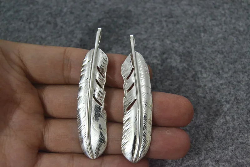 925 فضة ريشة قلادة رائعة الراقية الطبعة اليابانية الأزياء والمجوهرات يو وينلي نفس النمط قلادة #5