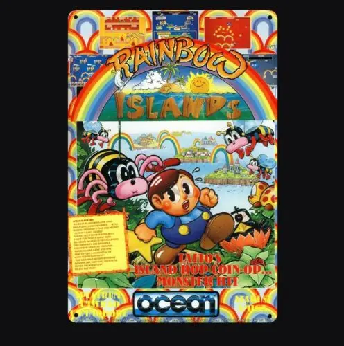 Rainbow Islands Commodore Amiga Retro Video Game Metal Poster Tin Sign 20*30cm