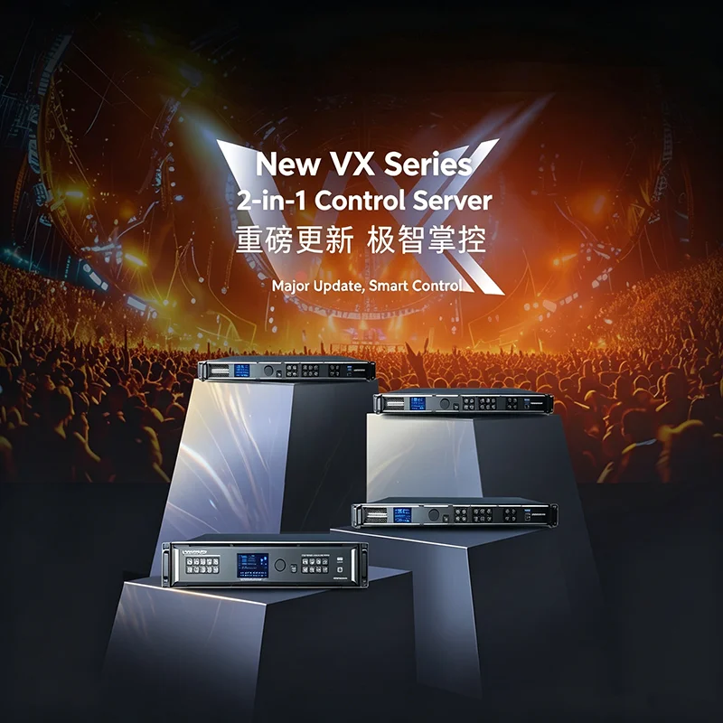 VX600 Pro LED Display Controller 3.9MP Loading Multi-Layer Video Processing HDCP HDMI SDI Optical Fiber Multi-Mode Backup
