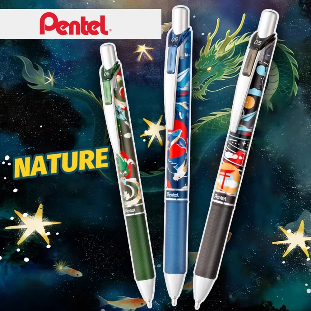 

Japan Pentel Gel Pens Limited Smooth Quick Drying Energy BLN75 Large Capacity Black for Writing Test 0.5mm School Stationery