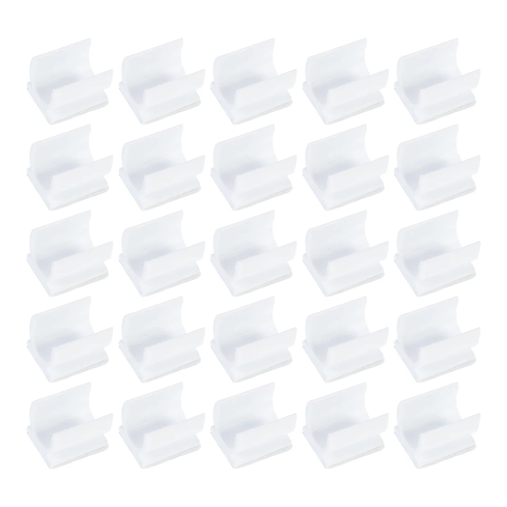 

250 Pcs Pen Clip Buckle on Holder Pencil Plastic Clamp for Clipboard Shopping Holders Clips Self-adhesive