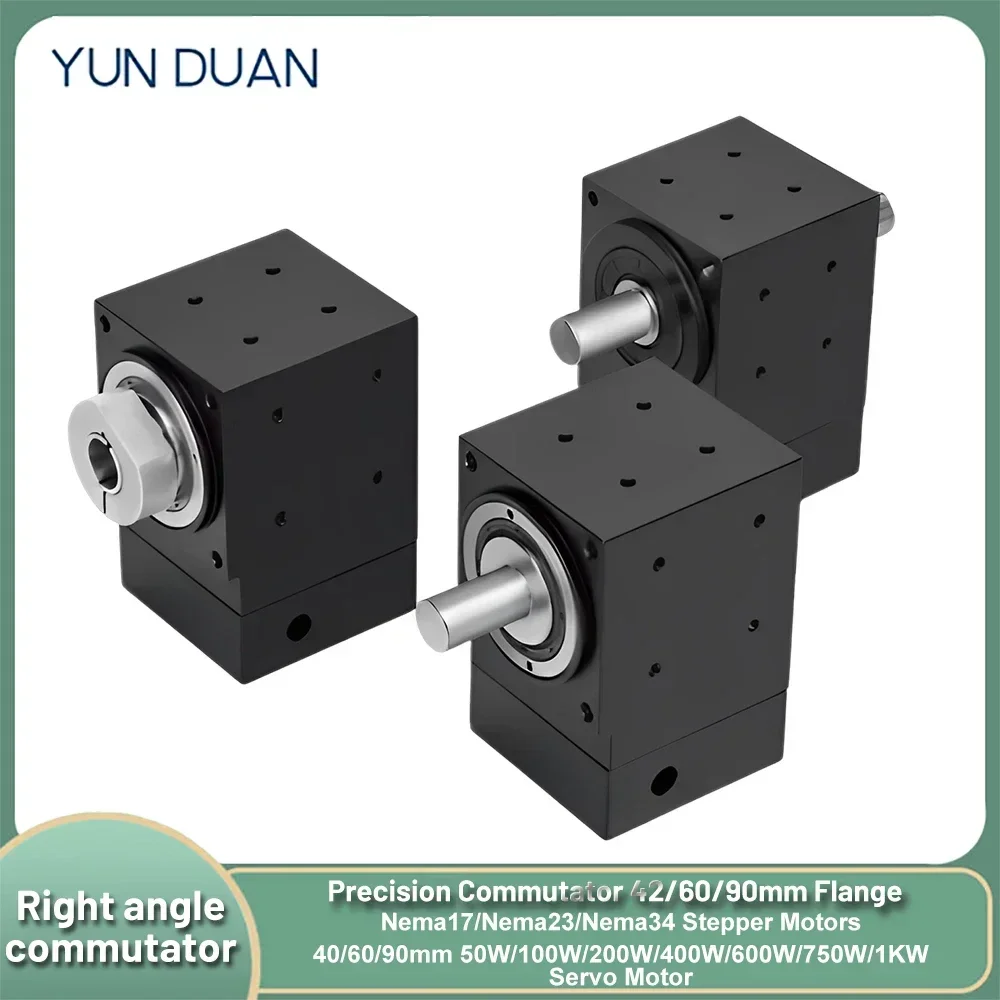 YUNDUAN 90 Degree Gearbox Right Angle Commutator Two output steering gear Axis/Hole Output Precision for Robotic Systems