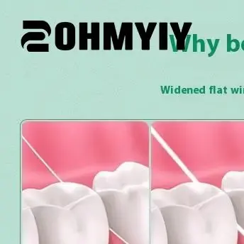 

Portable Flat Dental Floss Effective Plaque Removal 50m Teeth Gum Protection Clean In Tight Area Dental Care