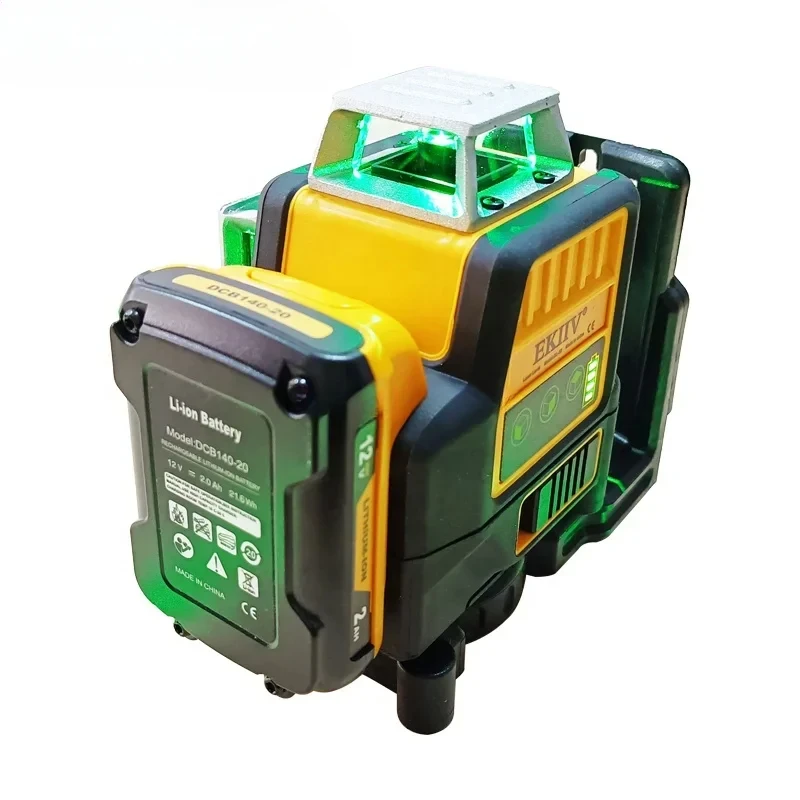 12 Line 3d Green Laser Level Self Leveling Rotary Nivel Laser 360 Degree Machine Tool Lazer Level