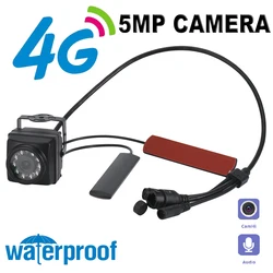 3G 4G 5MP IP Camera SIM GSM Video Surveillance Mini Small Birds Outdoor Security Protection CCTV Imx307 1080P Audio 940nm CamHi