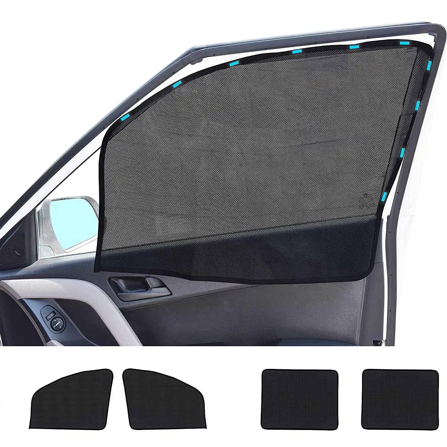 4 Pack Car Window Shades for Side Windows Front and Rear Magnetic Window Screen Baby Window