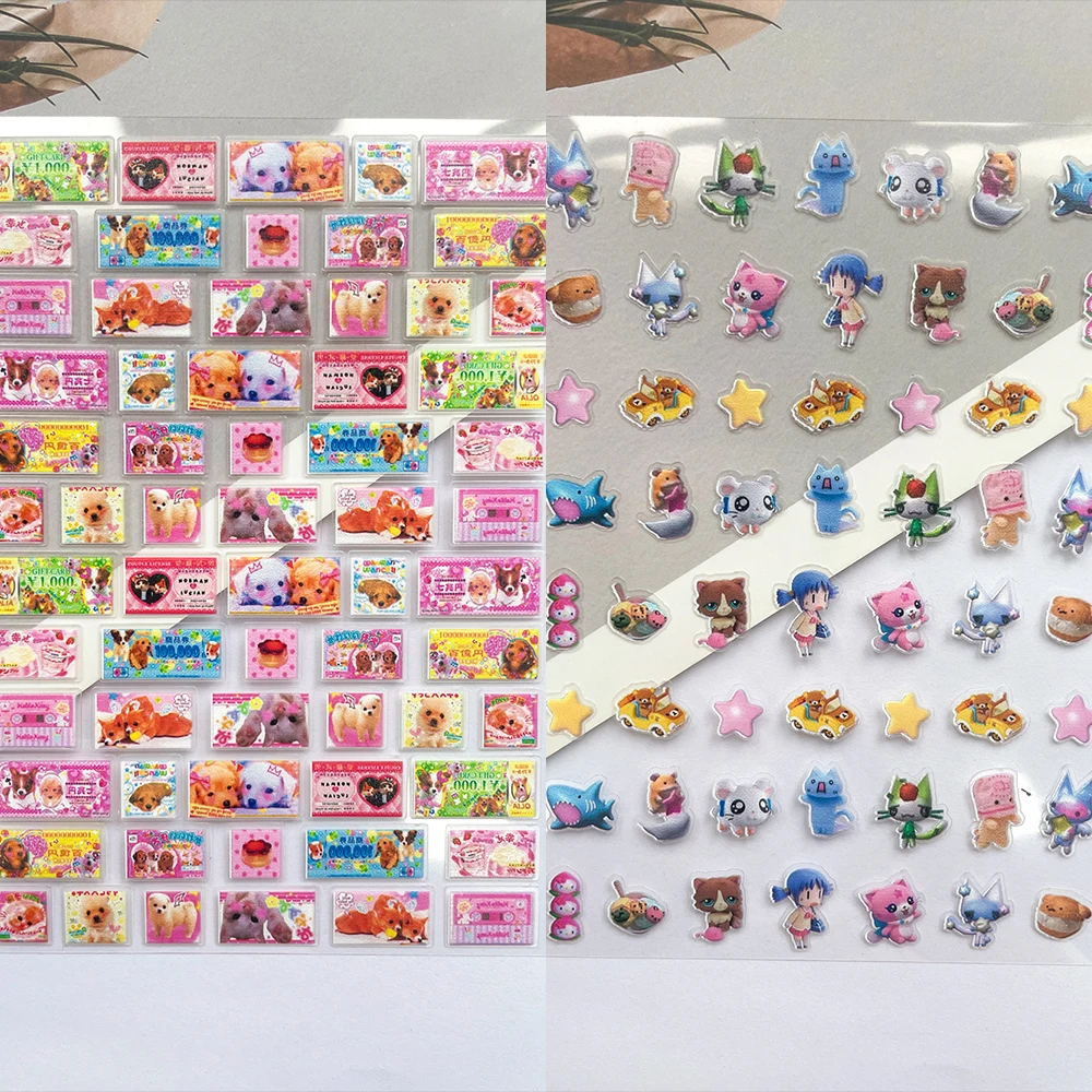 

Cute Mini Cartoon Animal Cat Luggage Tags Stickers Nail Art Diy Laptop Customizable Greeting Card Mobile Phone Case Friend Gifts