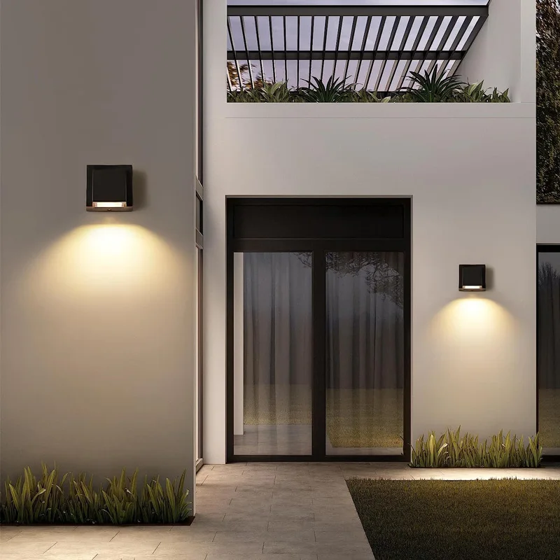 Led Arandela Interna/Externa parede a prova dagua IP65 Muro Bivolt 111V/220V Luminárias e Arandelas De Parede 5W 12WAlumínio  luminária decoração