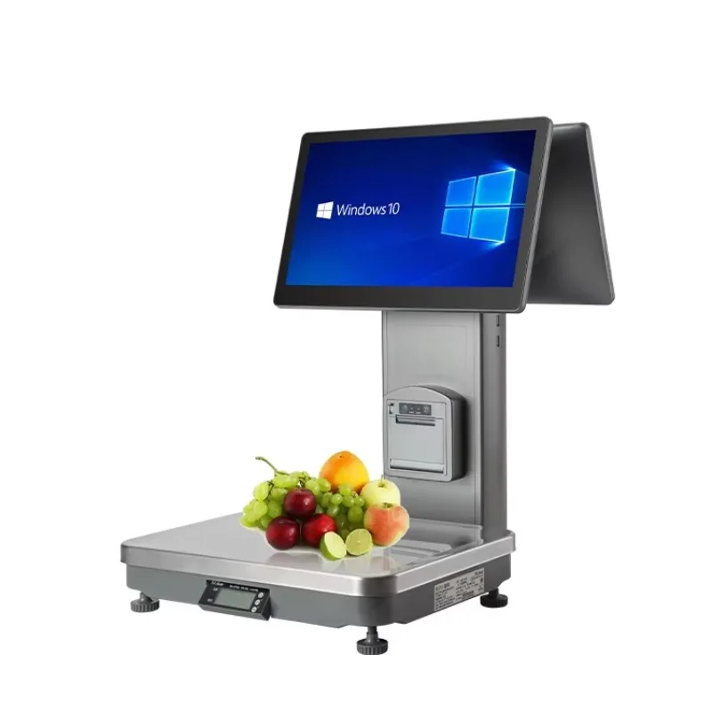 Smart POS Scale Equipped with AI Scanner AI-powered Weighing and Checkout Terminal Designed Specifically for Retail Stores view 3