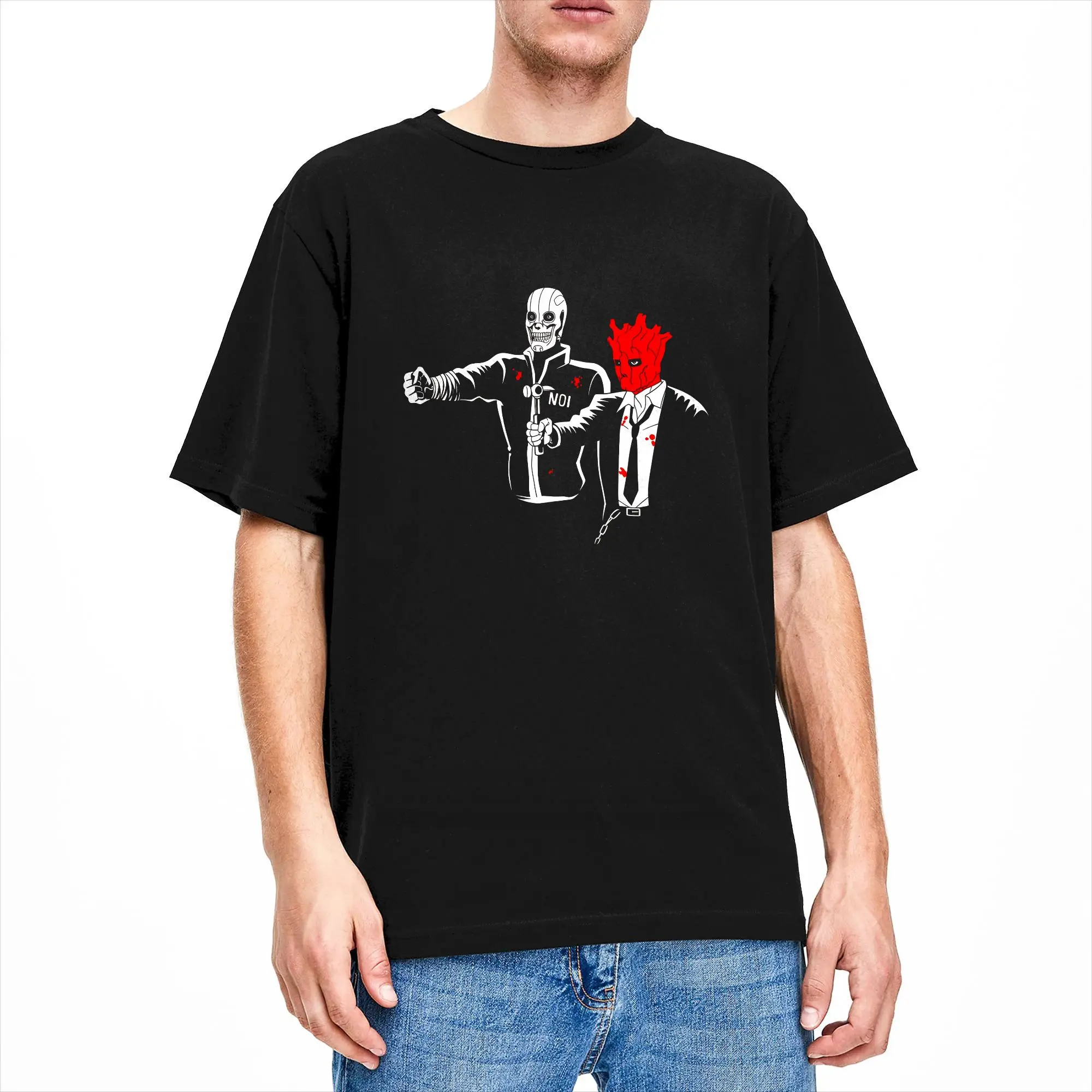 Dorohedoro The Cleaners Men's T Shirts  Casual Tee Shirt Short Sleeve O Neck T-Shirt Cotton 4XL 5XL 6XL Clothes