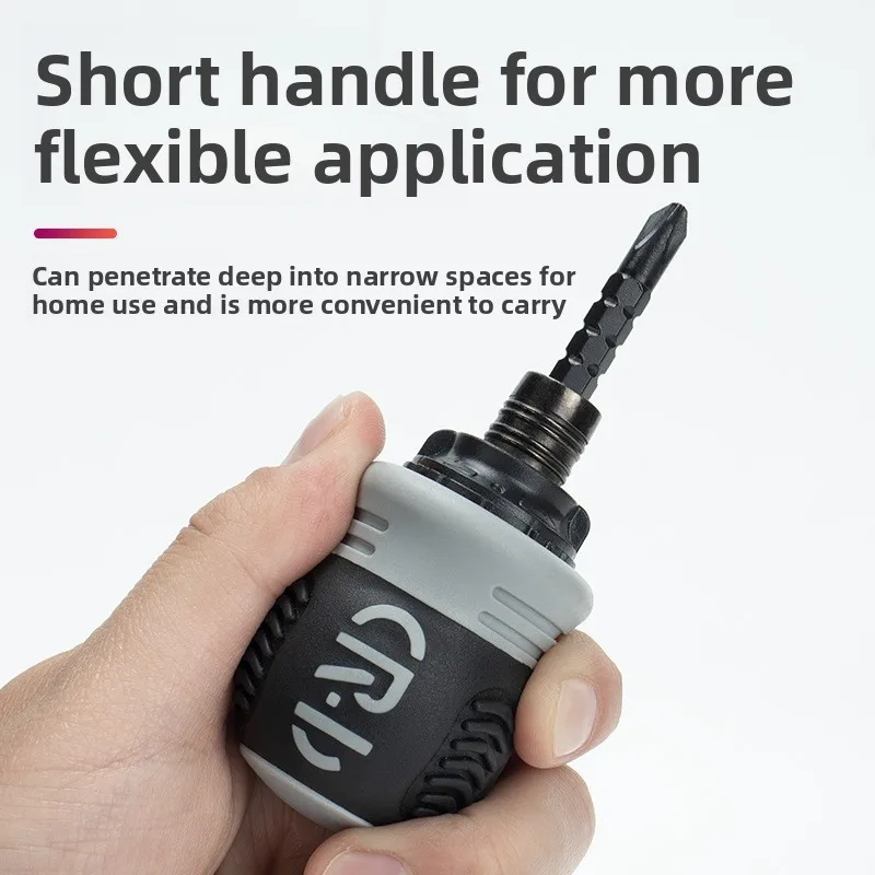 

Short Handle Multi-Function Ratchet Screwdriver Household Double-Head Telescopic Special-Shaped Mouth Special Screw Set