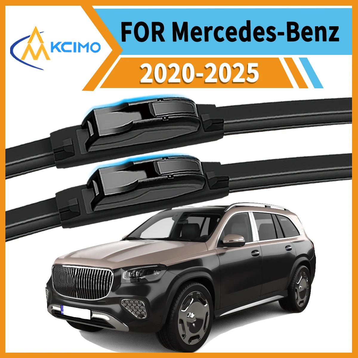 

Ultimate 2 Front Wiper Blades for Mercedes-Benz GLS X167 2020-2025 Ensures Clear Vision & Safe Driving in Rain Snow or Sun