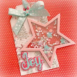 KSCRAFT Christmas Star Tag Metal Cutting Dies Stencils for Scrapbooking Decorative Embossing DIY Paper Cards