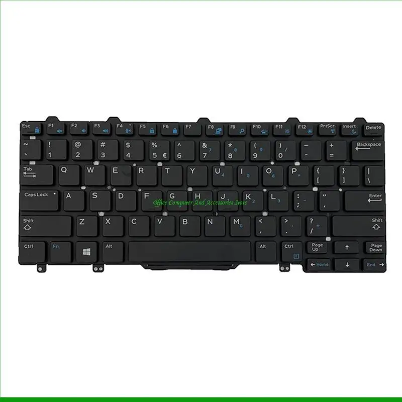 

U55c Оригинальная компоновка США английская клавиатура с подсветкой для Delllatitude E5450 E7250