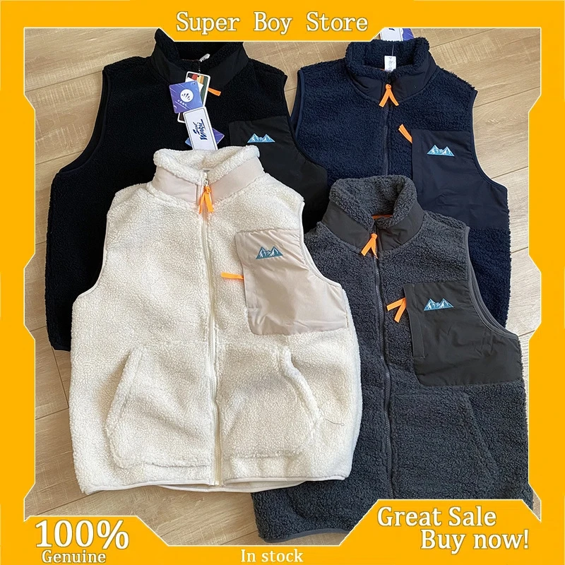 Pata-Chaleco con cierre de secado rápido, chaqueta transpirable con media cremallera y cuello levantado, chaqueta de lana Jacquard para exteriores, chaleco Base, chaqueta para pareja