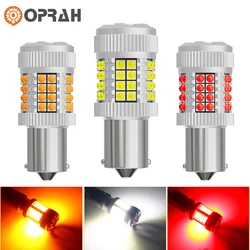 LED 자동차 조명, 고출력 40 x 3030SMD, Canbus BAU15S PY21W 1156 BA15S P21W 1157 P21/5W 신호 램프, 테일 브레이크 전구, 팬 포함, 1 개