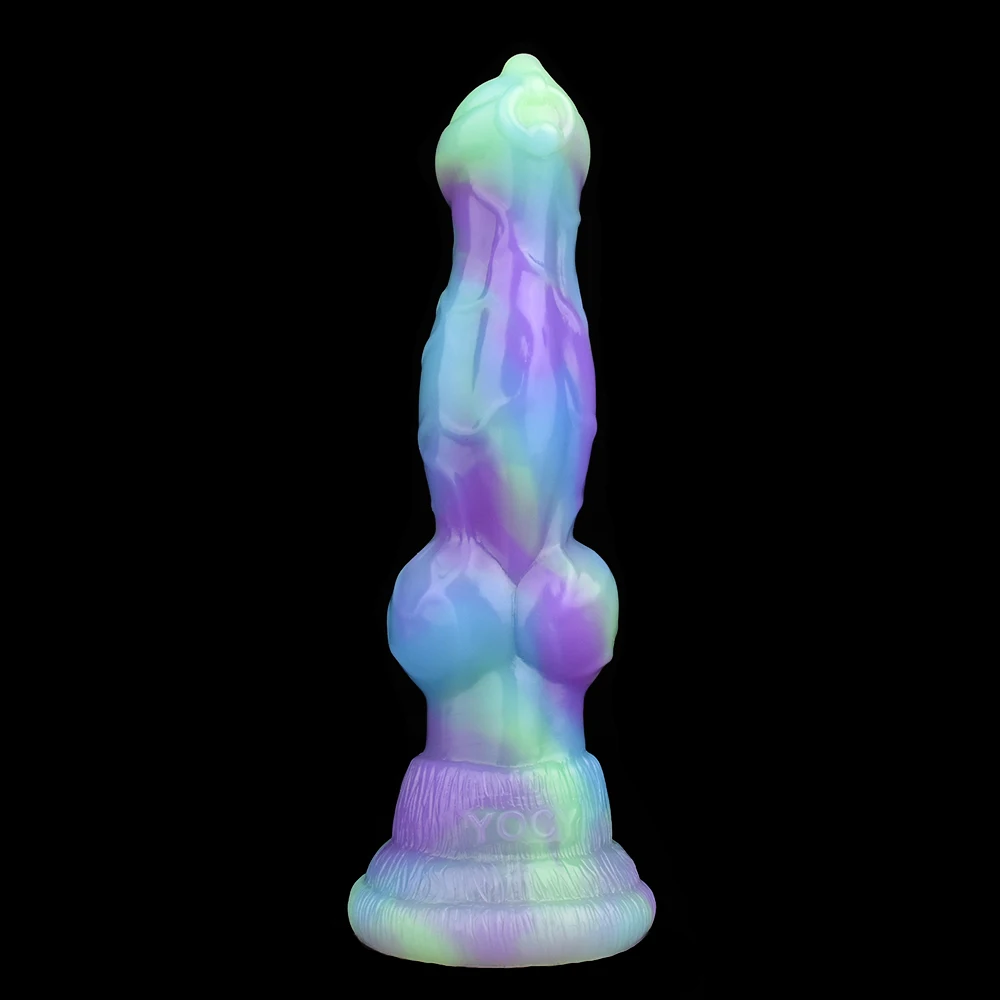 LEZEE Lotus Color Penis Large Knot Wolf Dildo With Suction Cup Silicone Animal Dildos Anal Plug Erotic Sex Toys For Women Adult