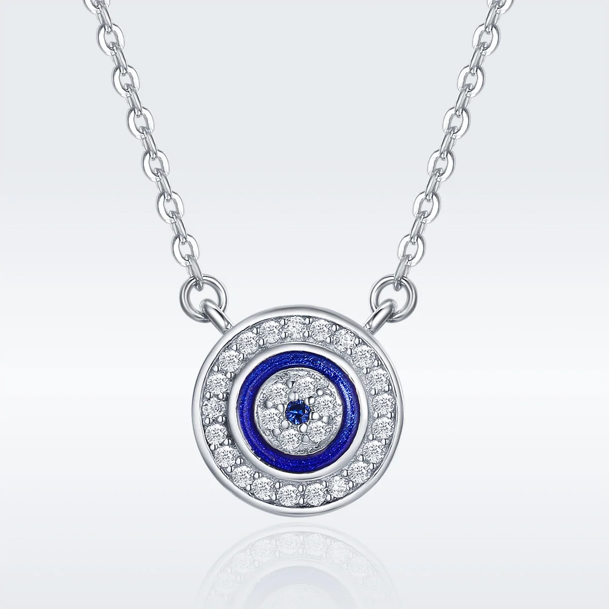 

Devil's Eye Pendants 925 Silver Pendant Enamel Design Double Color Necklace Women Jewelry 2024