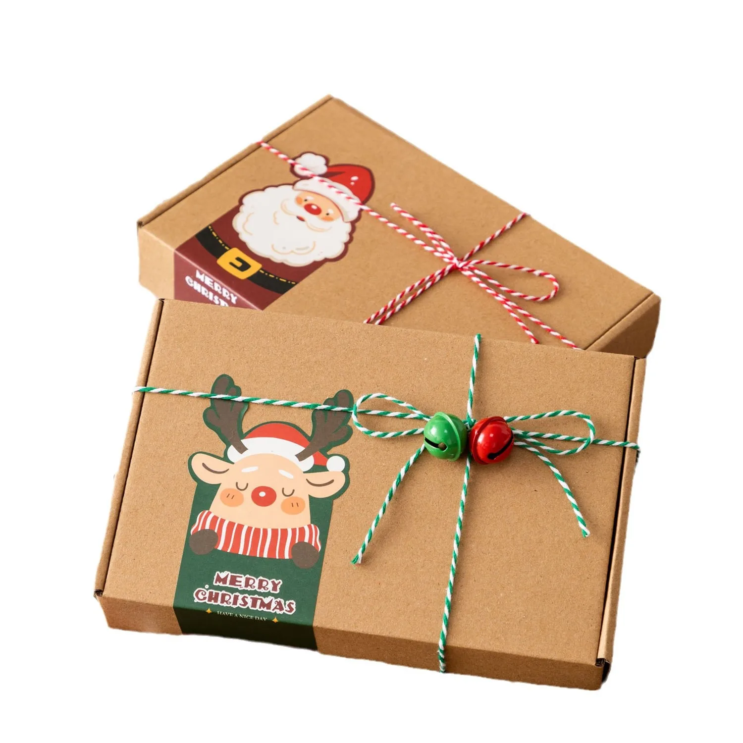 Christmas Gift Tag Stickers Self-Adhesive Label Paper for Cookie Candy Bags Xmas Present Wrapping & Greeting Cards Decoration