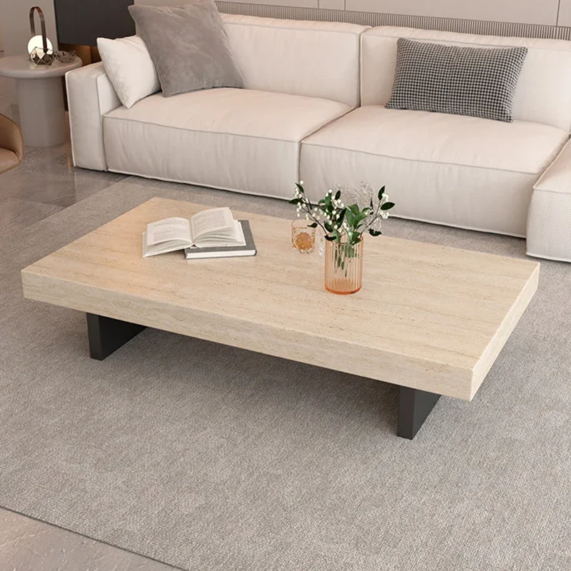 Smooth Minimalist Modern Polished Coffee Table Artistic Premium Contemporary Practical Coffee Table Couchtisch Lounge Furniture